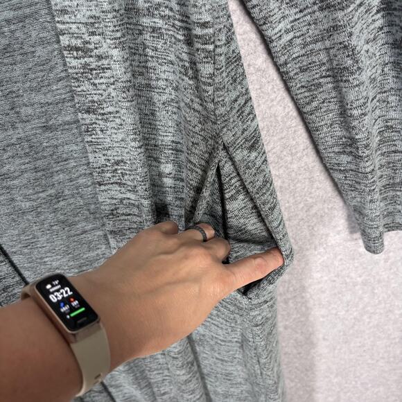 Hello Mello Duster Cardigan‎ XLP Blue Pockets Soft Lounge Comfy Cozy Long Thin - Picture 5 of 11